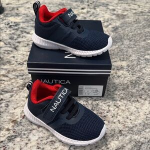 Nautica Kids Sneakers in Navy and Red